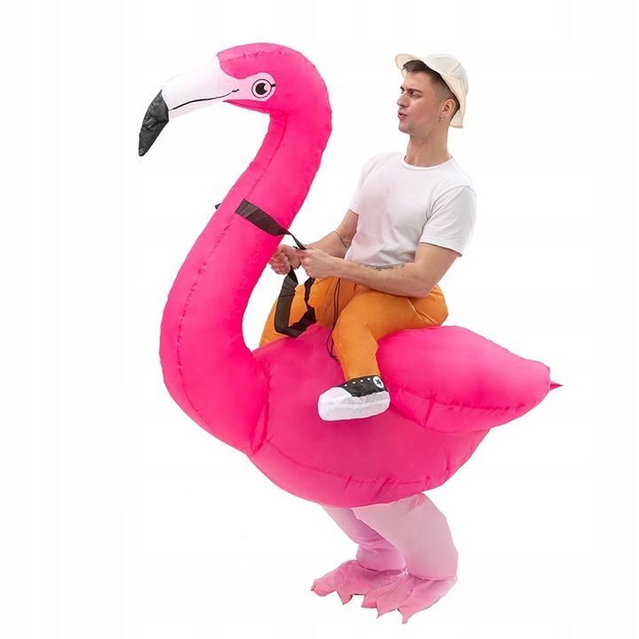 COSTUME DE FLAMANT ROSE GONFLABLE Fête Bonjour Halloween Carnaval