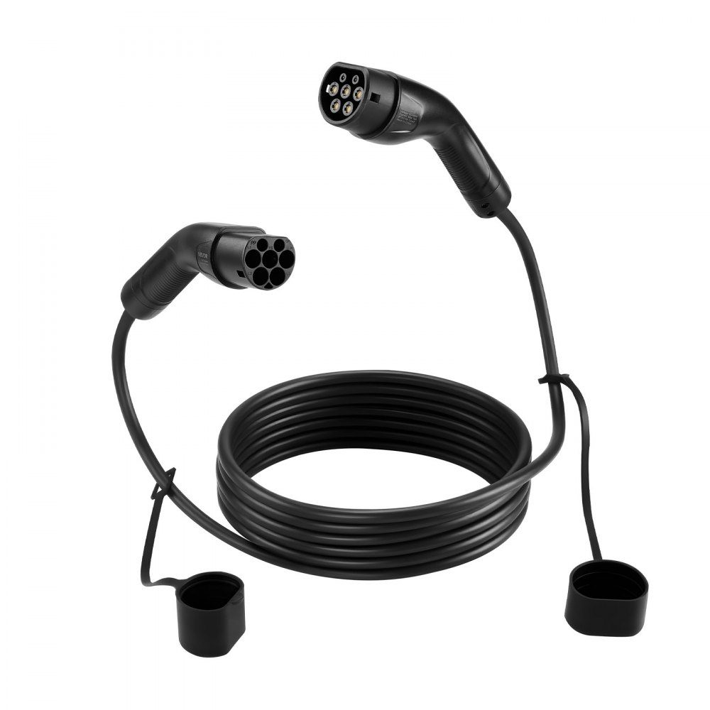 EV Charging Cable 16A 7m Max 11kW Extension Cable Compatible with Type 2 Electric Vehicle Chargers 3 Phase AC 480V 50Hz IP65-Autoladekabel with Carry Bag