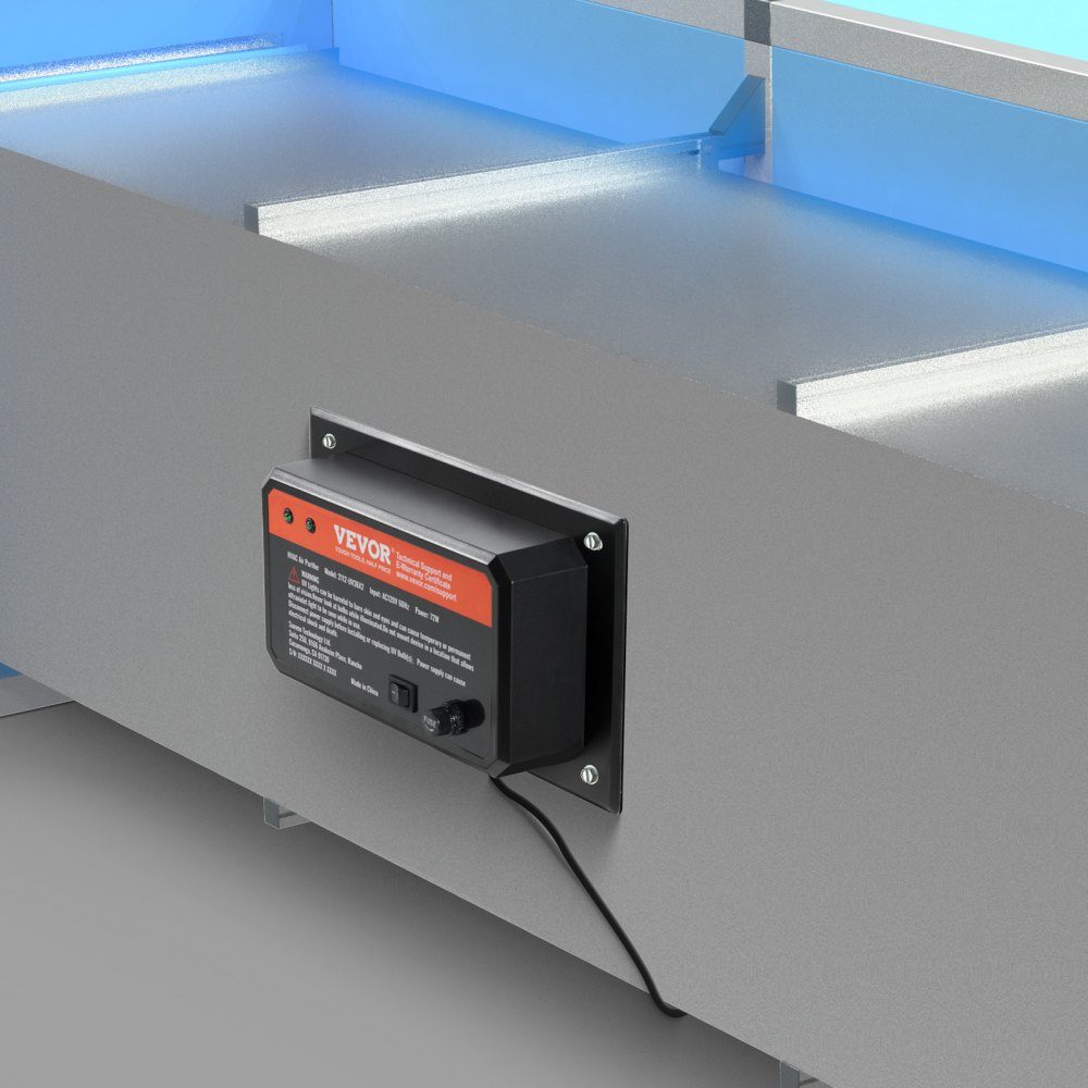 HVAC-Luftreiniger für das ganze Haus, 72 W, 258 mm, UV-UVC-Licht im Kanal für Klimaanlagenkanäle, Luftwäscher mit 2 Ersatzlampen, HVAC-UV-Lampen, Luftreiniger für Klimaanlagen