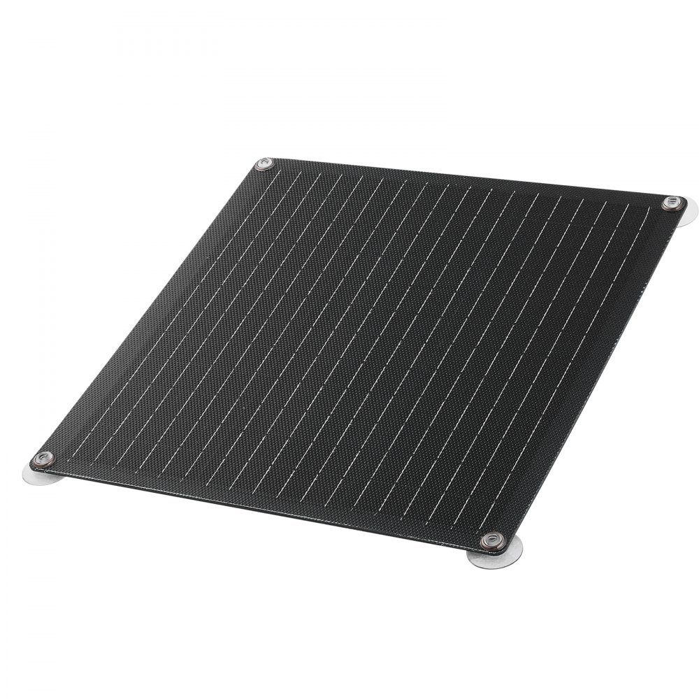 12V Monocrystal Solar Panel Kit 20W Battery Charger with Built-in Smart Controller and 3 Connection Cables Portable for RV, Car, Motorcycle, Boat, Van, Motorhome