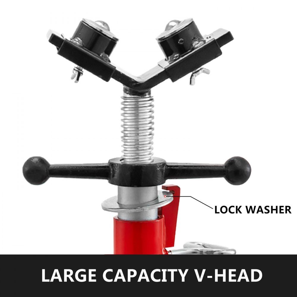 Pipe support with 2 ball transfer V head 1107A, folding pipe stand, 2.04 ton pipe rod, height adjustable