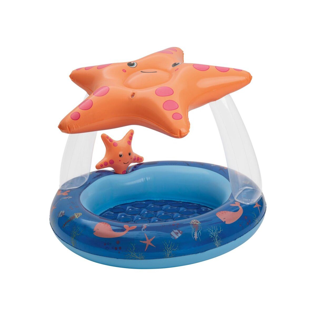 Playtive Kleinkinderplanschbecken mit Dach, 2-teilig