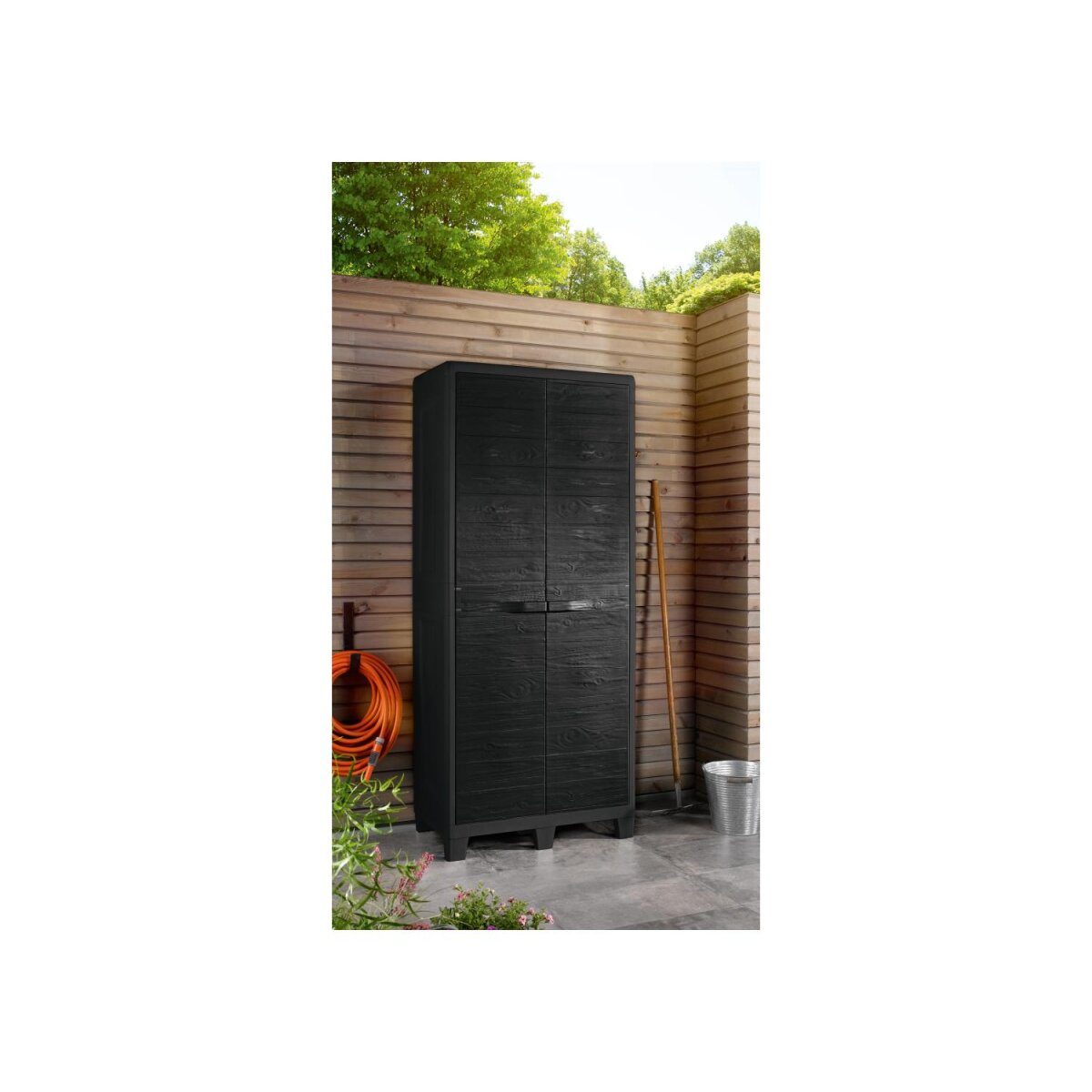 LIVARNO home tuinkast, 2 deuren, gemaakt van gerecycled plastic