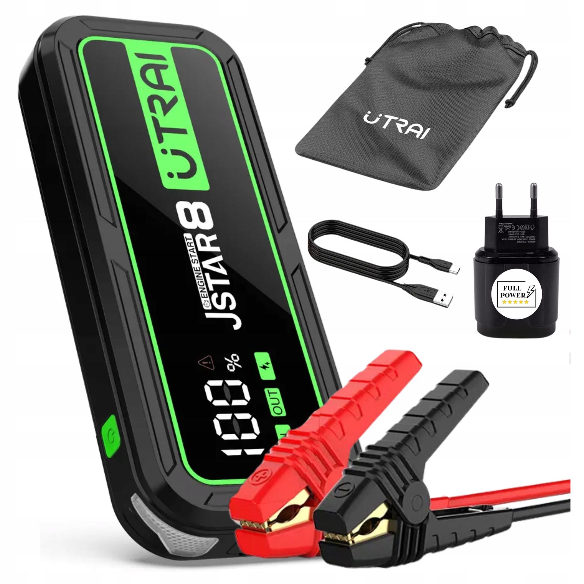 Démarreur Utrai Jstar 8 avec accessoires pleine puissance + CHARGEUR PLEINE PUISSANCE QC 3.0 POUR UTRAI POWERBANKS POWERBANK STARTER BOOSTER JUMP PUISSANT STARTER 3000A Démarreur Utrai Jstar 8 avec accessoires pleine puissance + CHARGEUR PLEINE PUISSANCE QC 3.0 POUR UTRAI POWERBANKS POWERBANK STARTER BOOSTER JUMP PUISSANT STARTER 3000A