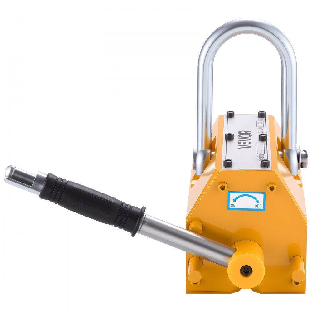 Load lifting magnet permanent magnet lifter 1000 kg pulling force lifting magnet with release handle & steel hook, used in workshop cranes and hoists, for lifting steel plates, boards