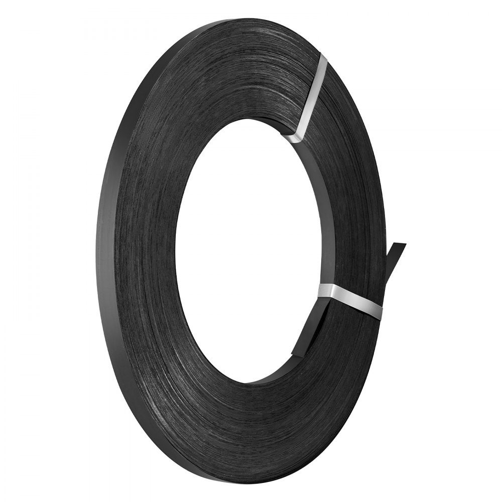 Umreifungsstahlband, 19 mm x 55 mm x 500 m, Verpackungsstahlband, Metallbandrolle, Stahlband, 770 kg Bruchfestigkeit, Stahlband, Hochleistungsbandrolle für Palettenverpackungen