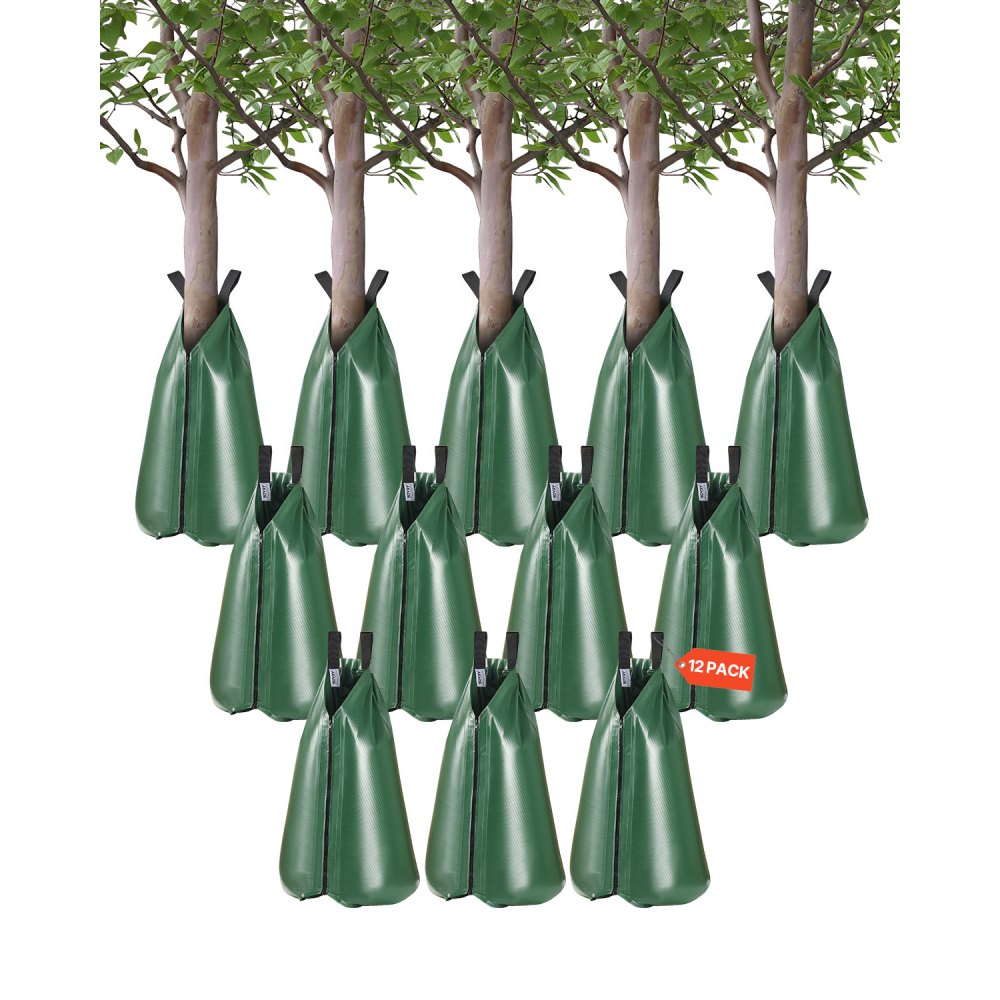 Boombesproeiingszakken, set van 12 75,7L bewateringszakken voor nieuwe bomen, 5-9 uur langzame bewateringszak, boombewateringssysteem voor diepwortelbeheer Boombesproeiingszakken, set van 12 75,7L bewateringszakken voor nieuwe bomen, 5-9 uur langzame bewateringszak, boombewateringssysteem voor diepwortelbeheer