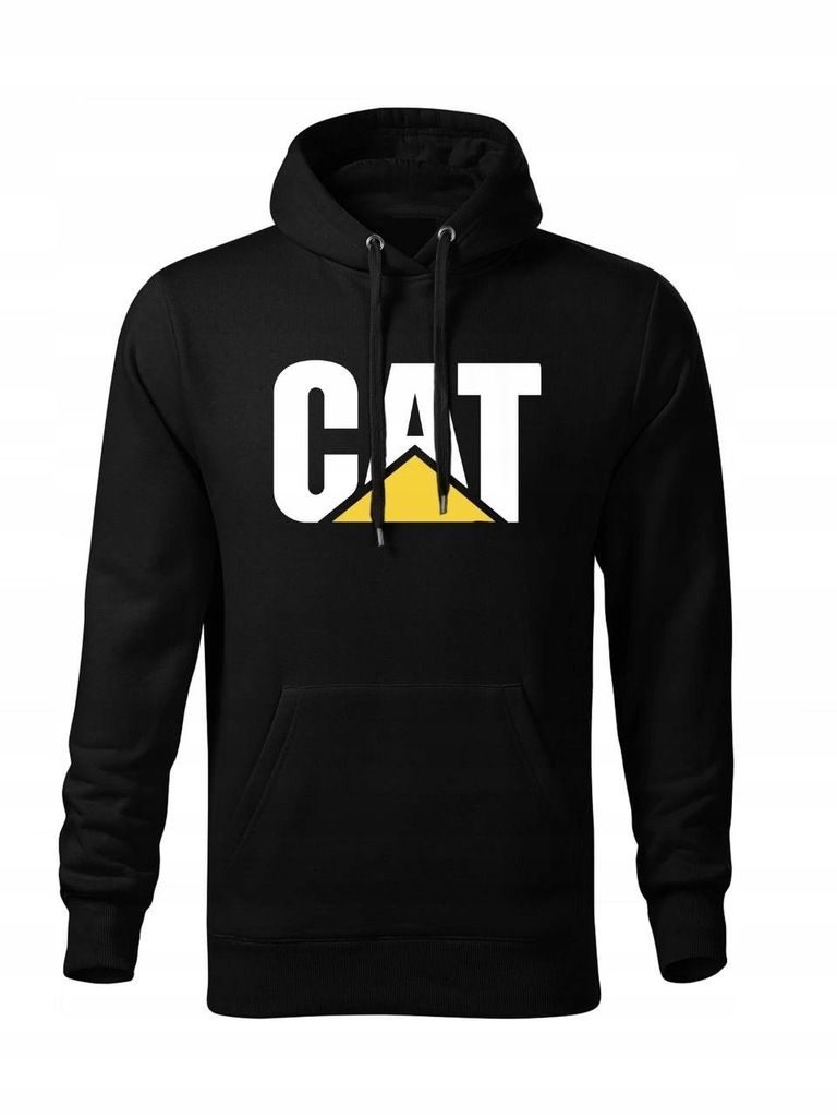 CAT Herenhoodie - Zwart katoenen truiontwerp 2