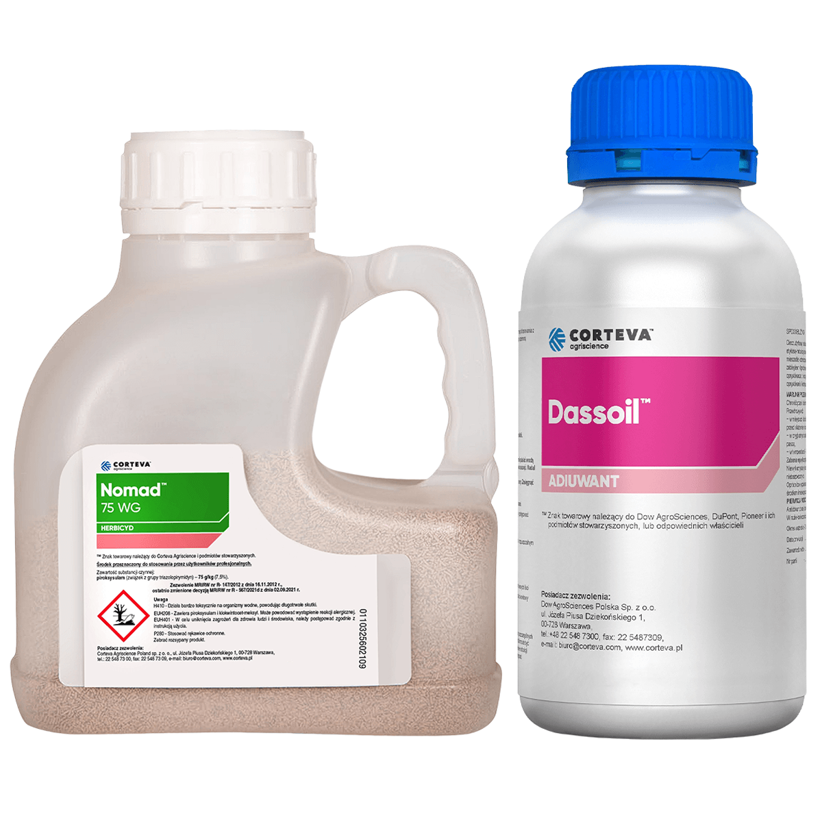 Nomad 75 WG (Pyroxisulam) + Dassoil Corteva – Herbizid- und Adjuvans-Set