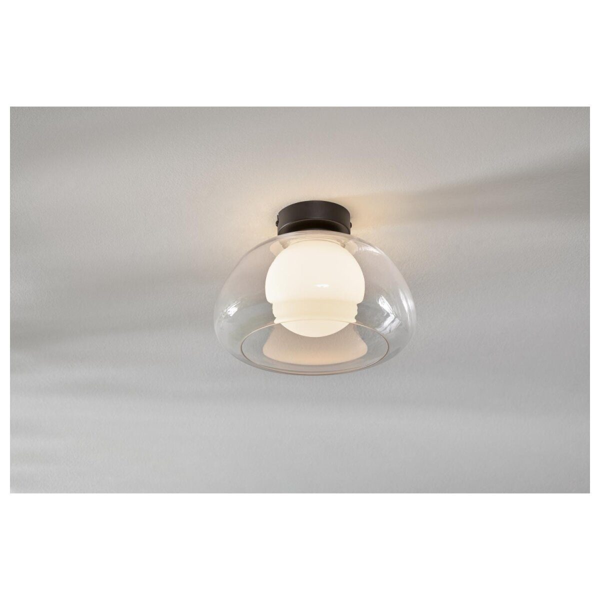 LIVARNO home LED wall and ceiling light, lampshade made of high-quality glass
