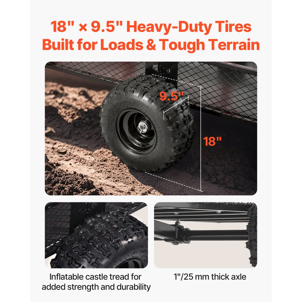800.59 kg Steel Dump Trailer ATV UTV Trailer Pull-Back Dump Truck with Removable Back Garden Trailer Pull-Aft for Lawn Mowers, Tractors and Yard Waste 800.59 kg Steel Dump Trailer ATV UTV Trailer Pull-Back Dump Truck with Removable Back Garden Trailer Pull-Aft for Lawn Mowers, Tractors and Yard Waste