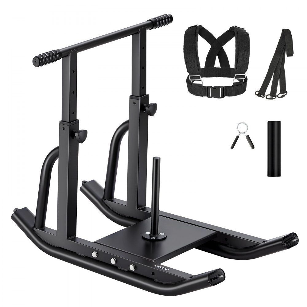 Weight sled power sled strength training sled to improve speed during sports exercises, fitness device with adjustable handle, for 25/51 mm weight plates