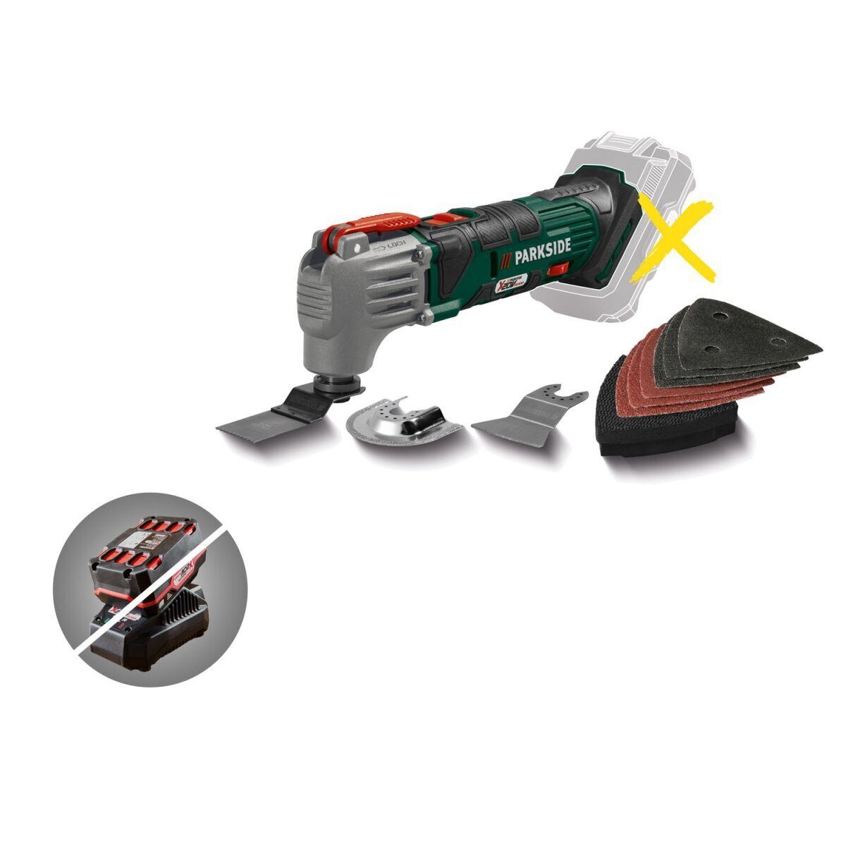 PARKSIDE cordless multifunctional tool »PAMFW 20-Li A1«