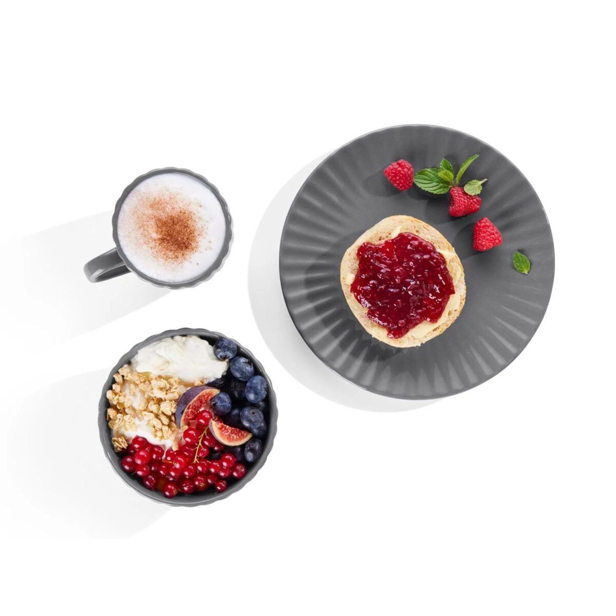LIVARNO HOME 18-Piece aardewerk serviesset (grijs) – Artikelnr. HT-19569