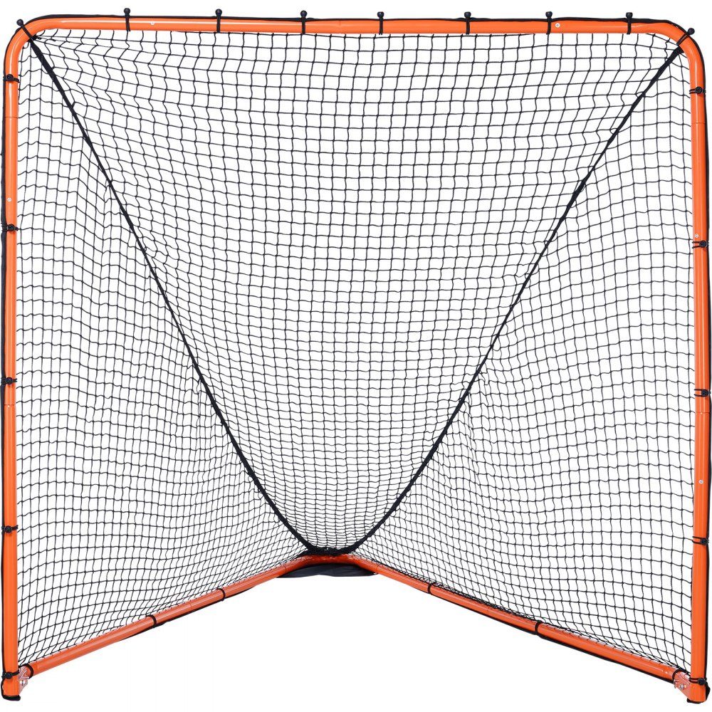 Lacrosse Goal, 6' x 6' Lacrosse Net, Foldable Portable Backyard Lacrosse Training Equipment, Steel Frame Training Net, Quick and Easy to Set Up Lacrosse Goal, Perfect for Training