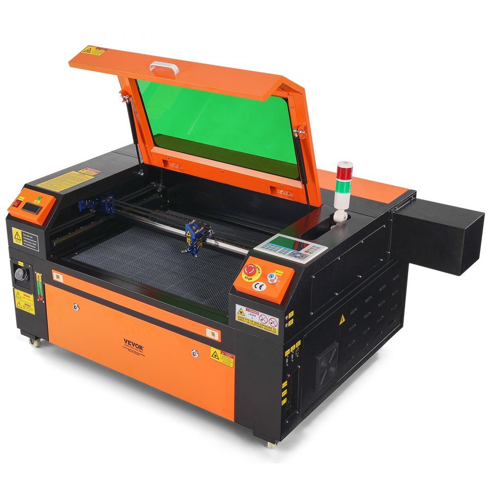 Graveur laser CO2 80 W 500 x 700 mm 500 mm/s Machine de découpe laser avec assistance pneumatique bidirectionnelle Compatible avec LightBurn, CorelDRAW, AutoCAD, Windows, Mac OS, Linux, pour bois, acrylique, tissu