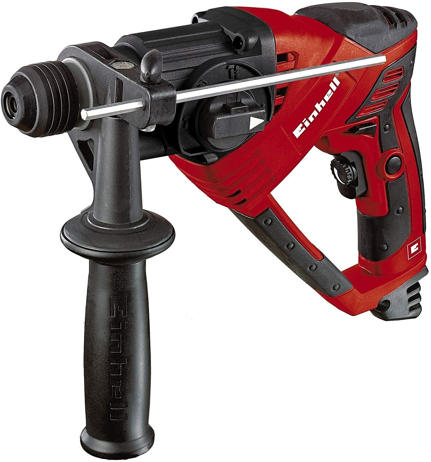 Wiertarka udarowa Einhell RT-RH 20/1 (500 W, 1,6 J, zdolność wiercenia Ø w betonie 20 mm, SDS-Plus, zabezpieczenie przed przekręceniem, sprzęgło przeciążeniowe poślizgowe, ogranicznik głębokości wiercenia w metalu, wstępny wybór prędkości)