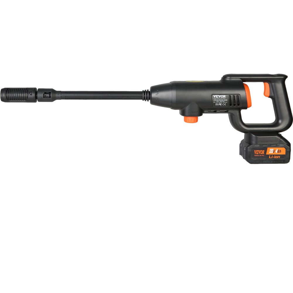 Akku-Hochdruckreiniger, kabelloser Wasser-Hochdruckreiniger, Spritzpistole, Hochdruckreiniger-Pistole (220W 21V, 40bar, für mobile Reinigung und Bewässerung, 4L/min, inkl. Zubehör, Ladegerät)