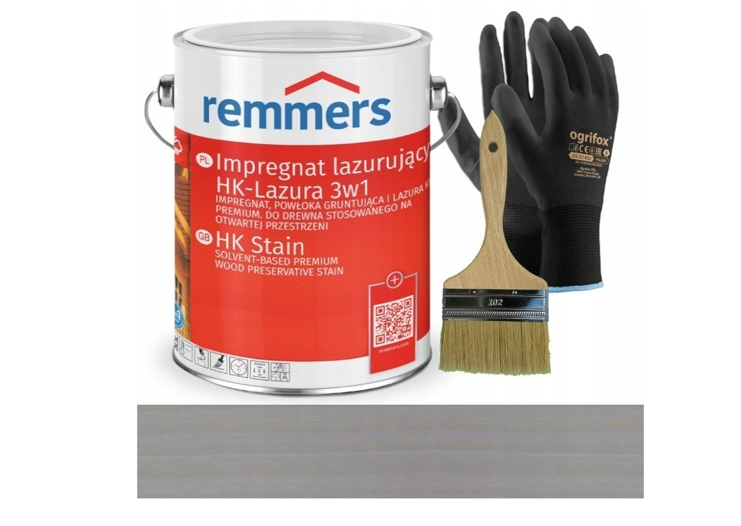 Remmers HK Lasur 3in1 (imprégnation, apprêt et vernis) 5L dans la couleur GRIS EAU Remmers HK Lasur 3in1 (imprégnation, apprêt et vernis) 5L dans la couleur GRIS EAU
