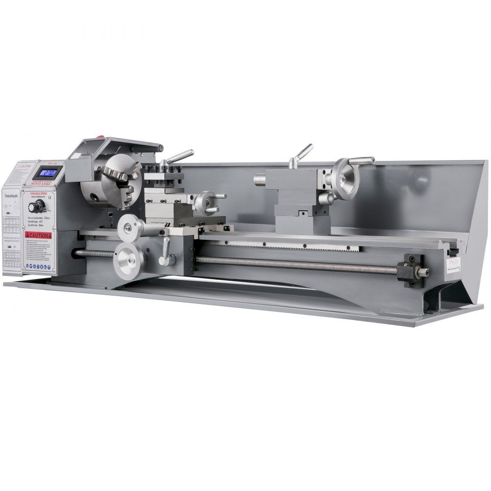 Tokarki do metalu mini tokarka 220x750mm tokarka do metalu 750 W mini tokarka do obróbki metalu tokarka do metalu precyzyjna łatwa w użyciu