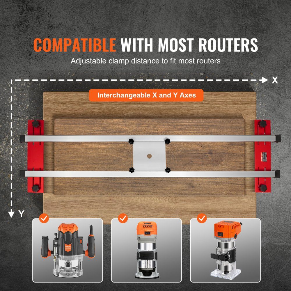 Router Cart 1625mm Portable Adjustable Panel Smoother DIY Woodworking Router Cart Panel Guide Trimming Planer for Wood Smoothing