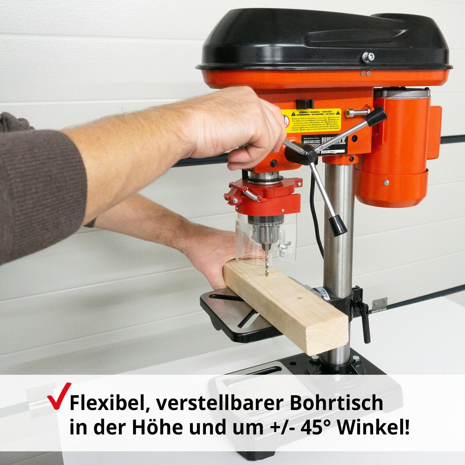Perceuse sur pied, perceuse à colonne, 550W