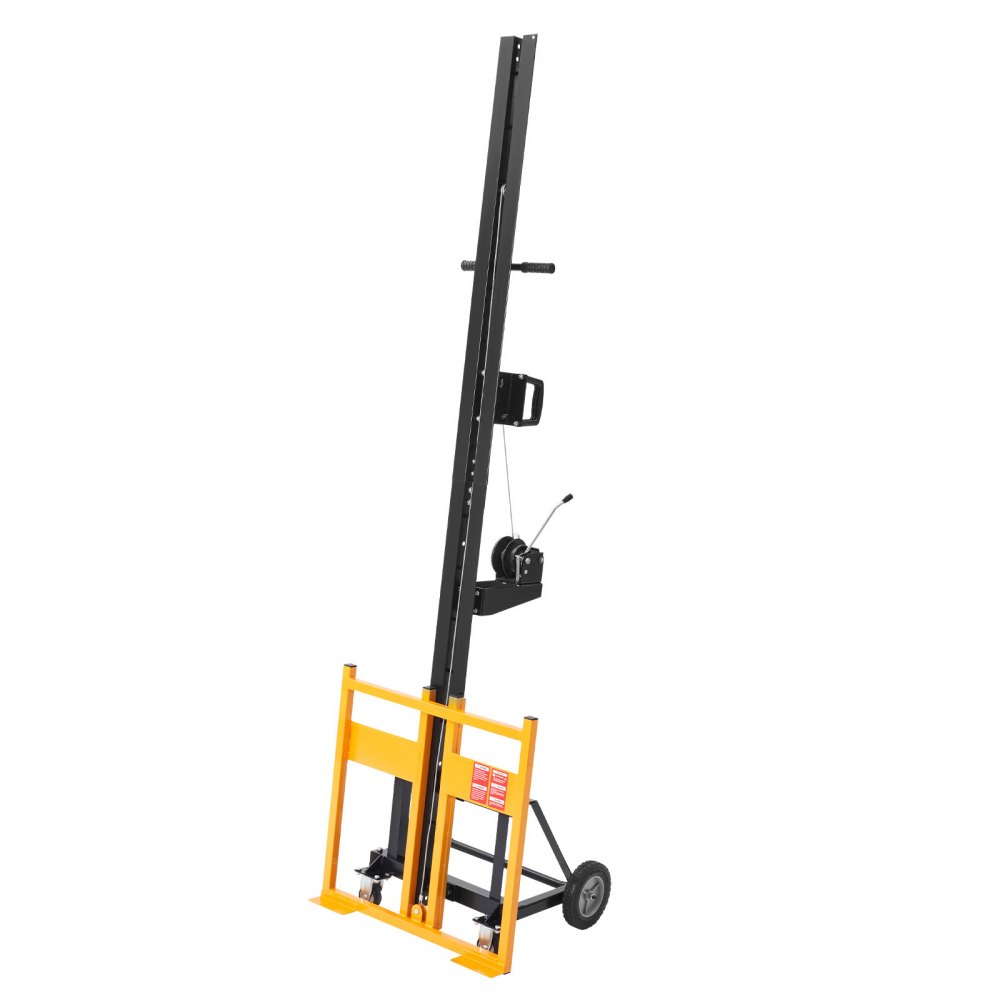 Trockenbaulift, 68 kg Plattenheber für Decken- und Wandmontage, Trockenbau für eine Person, 1219 x 4878 mm max. Vertikaler Plattenheber mit Rädern, einfacher Transport (Gelb) Trockenbaulift, 68 kg Plattenheber für Decken- und Wandmontage, Trockenbau für eine Person, 1219 x 4878 mm max. Vertikaler Plattenheber mit Rädern, einfacher Transport (Gelb)
