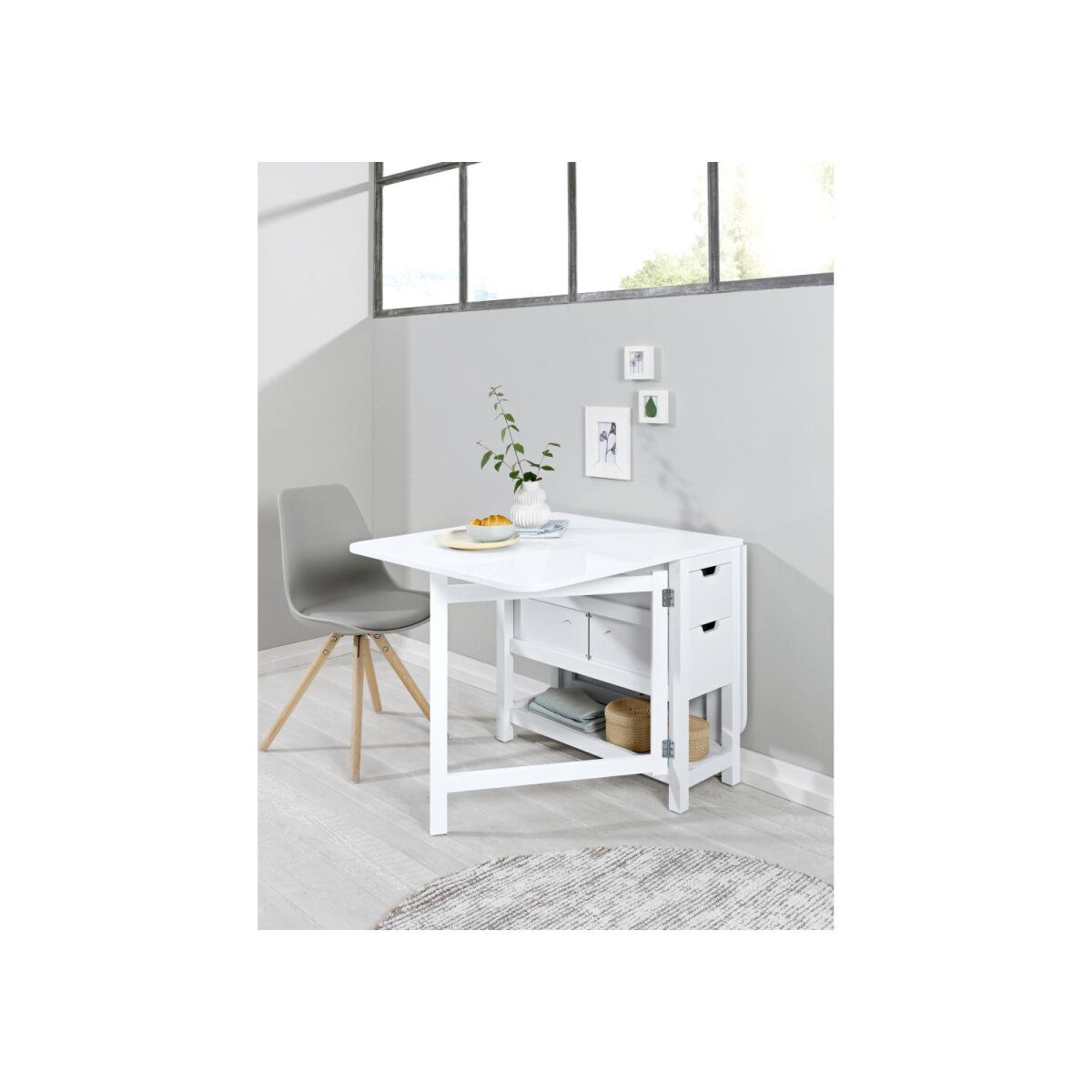 LIVARNO Home folding table, with drawer