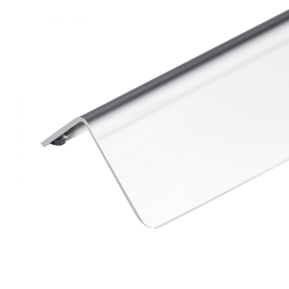 Lot de 10 protections de bord murales 25 x 25 x 1217 mm - Profilé d'angle en acier inoxydable - Protection murale avec ruban adhésif 3M - Angle de 90 degrés - Idéal pour la maison, le bureau et les espaces publics