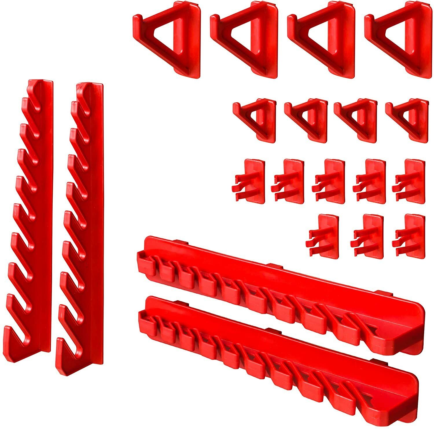 Stacking box wall shelf, workshop shelf, visible storage box, box, tool holder, hook set
