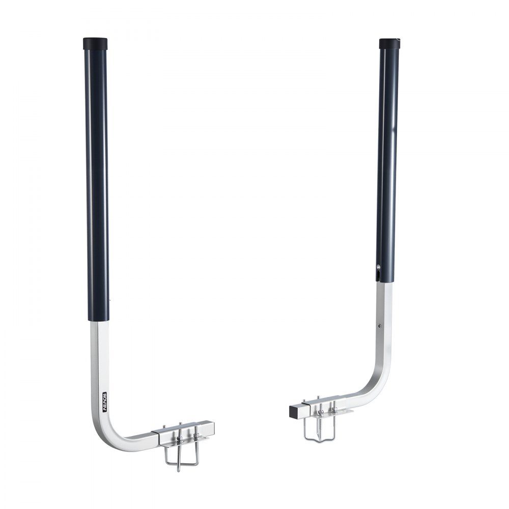 Bootsanhängerführungen 1016 mm / 1219 mm Höhe, 0-13 cm verstellbare Breite, Anhängerführung aus hochfestem Stahl mit PVC-Rohren, geeignet für Skiboote, Fischerboote, kleine Segelboote