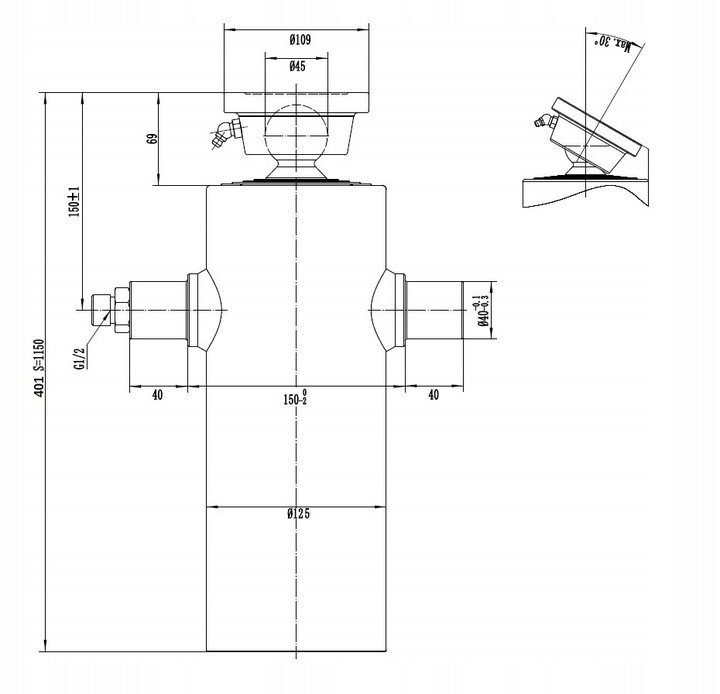 Hydraulisches Kippset 3,3-3,8 m 7 Tonnen Hydraulikpumpe 12V FERNBEDIENUNG 11l Kipper SET Komplettset