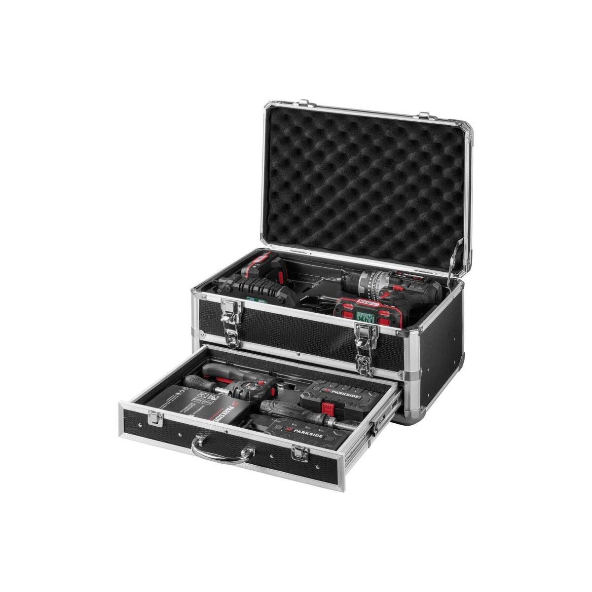 Zestaw startowy wkrętarki akumulatorowej PARKSIDE PERFORMANCE® 20 V „PBSAP 20-Li A1”, z akumulatorem i ładowarką, inne elementy Zestaw startowy wkrętarki akumulatorowej PARKSIDE PERFORMANCE® 20 V „PBSAP 20-Li A1”, z akumulatorem i ładowarką, inne elementy