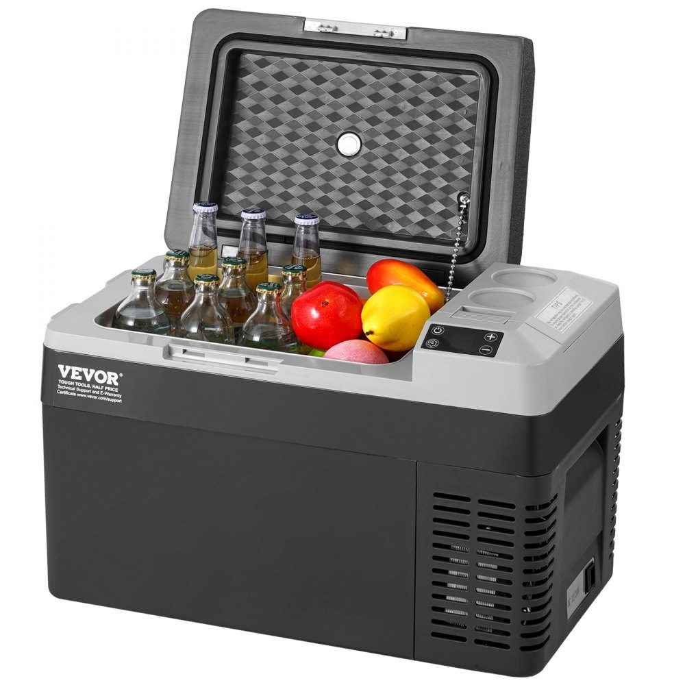 Portable Car Fridge, 12V Car Fridge, 25L Portable Single Zone Freezer, Adjustable Temperature, Compressor Cooler for Home, Outdoor, Camping, RV, Car