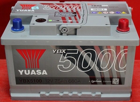 YUASA YBX5100 75AH 680A P+ – Artikelnr. HT-47297