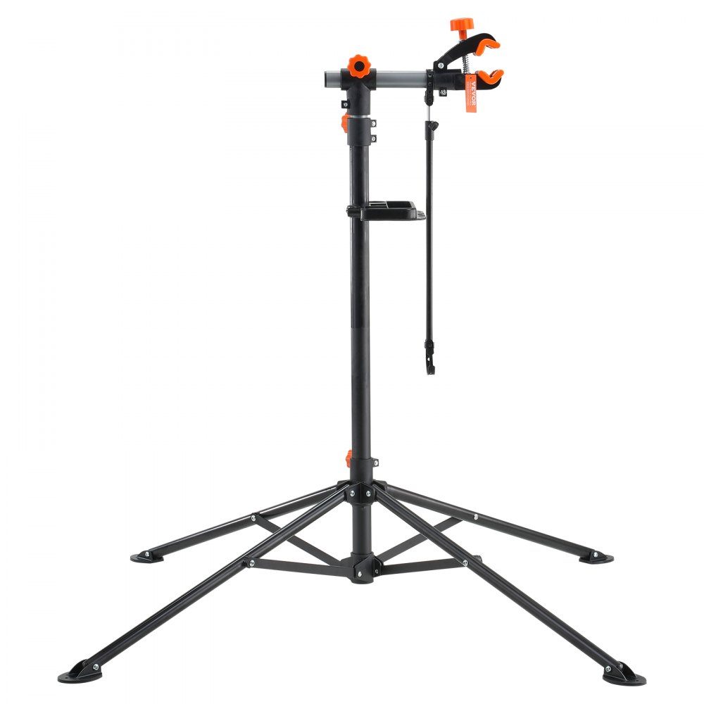 Support de réparation de vélo Support de réparation de vélo, support de réparation de vélo, support de réparation robuste 36,3 kg, support de vélo réglable en hauteur de 1079,5 à 1900 mm avec quatre pieds, noir