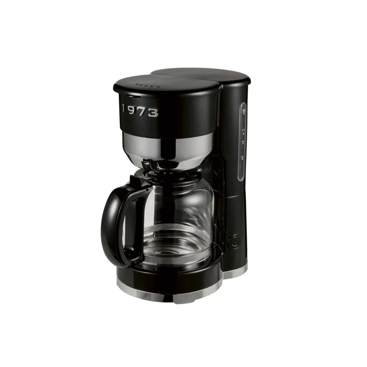 SILVERCREST® Kaffeemaschine Chrom Retro 1973 Schwarz »SKMR 1000 A1«