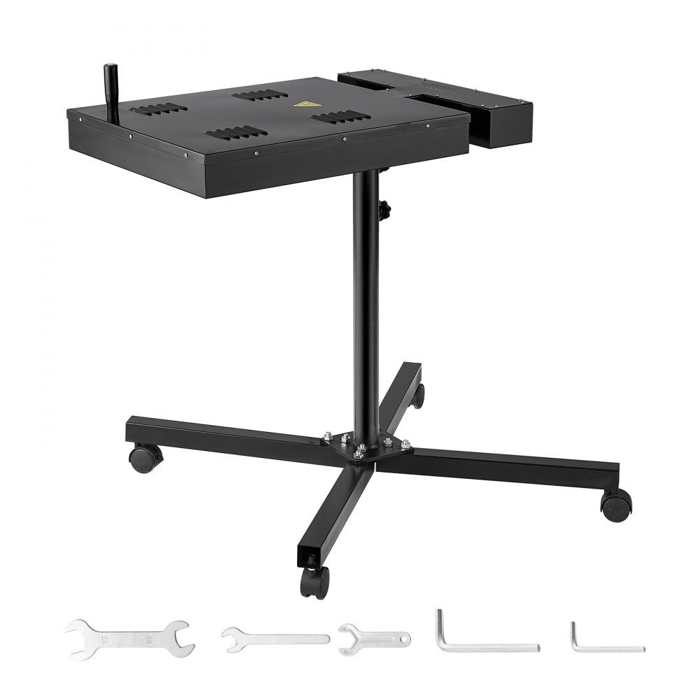 Blitztrockner, 470 x 635 mm, Schnelltrockner für Siebdruck, Temperaturregelung von 0–400 °C, robuster Siebdrucktrockner mit höhenverstellbarem Ständer, 360°-Drehung, T-Shirt-Härtungsmaschine