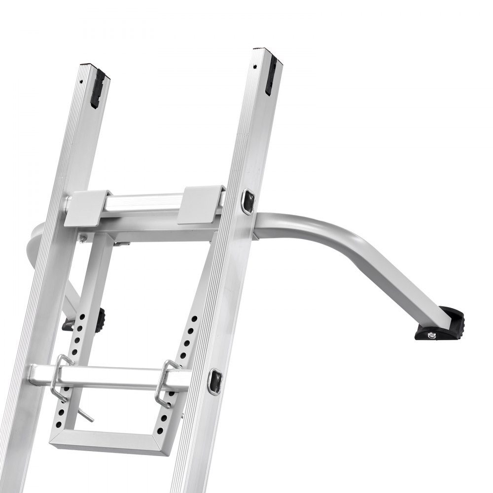 Ladder Stabilizer 150kg, Steel Ladder Roof Hook, Ladder Stabilizer with Span/Wall Extension Accessories, Wall Ladder Spacer, Sturdy Ladder Spacer Arms for Guttering