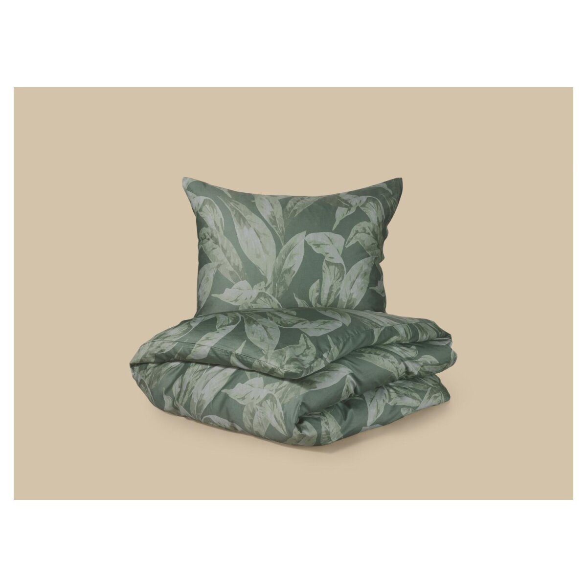 LIVARNO® Satin-Bettwäsche, 140 x 200 cm, 70 x 90 cm, grün