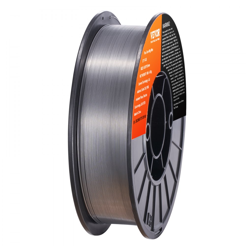 1 roll of cored wire E71T-GS 0.9 mm 4.5 kg MIG/MAG welding wire 200 mm spool diameter welding wire roll 560 Mpa tensile strength cored wire welding without shielding gas 1 roll of cored wire E71T-GS 0.9 mm 4.5 kg MIG/MAG welding wire 200 mm spool diameter welding wire roll 560 Mpa tensile strength cored wire welding without shielding gas