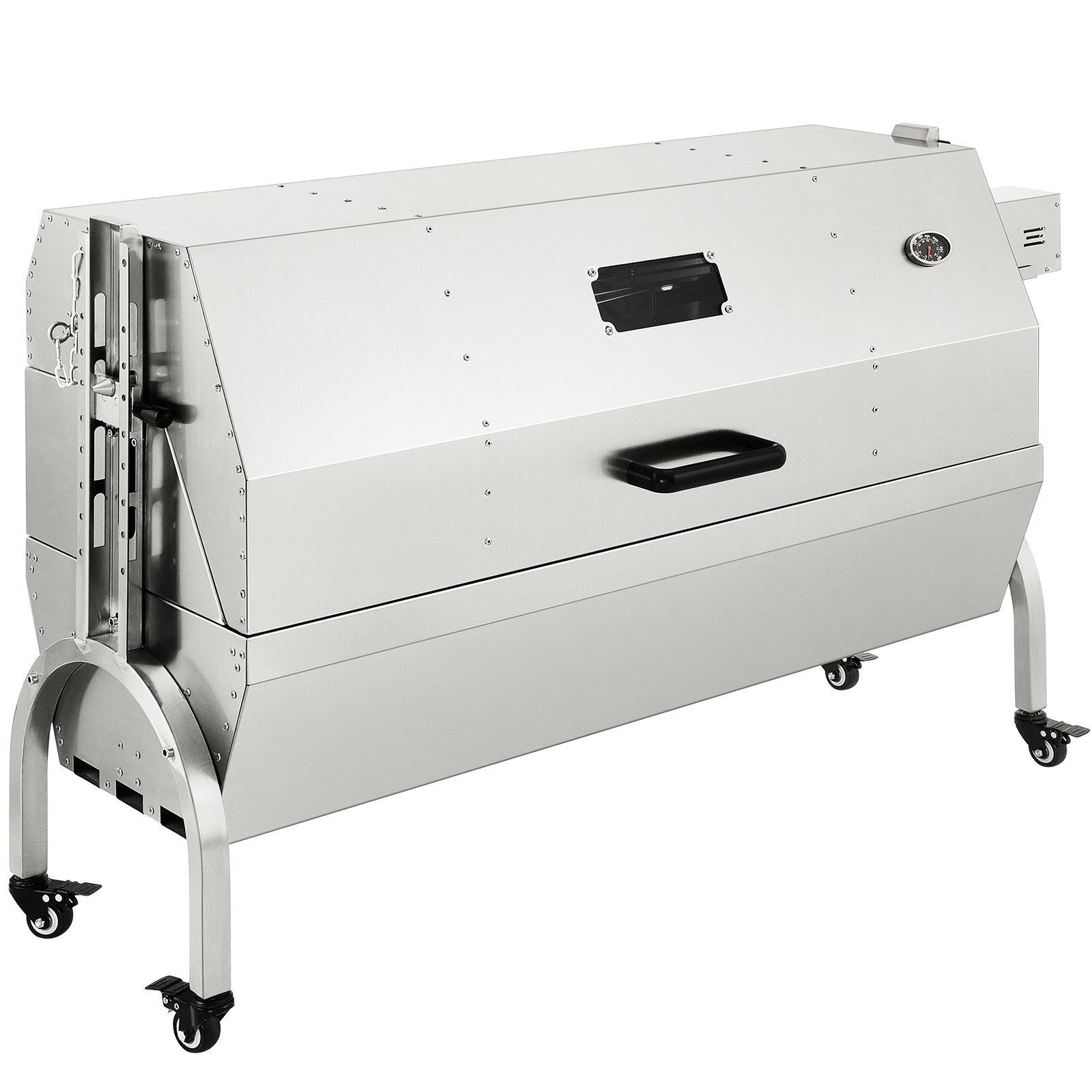 Premium Gewerbe Spanferkel Lammbräter elektrischer Drehspieß Grill BBQ Set Edelstahl-Holzkohlegrill Grillwagen Outdoor Camping Garten 127 cm Premium Gewerbe Spanferkel Lammbräter elektrischer Drehspieß Grill BBQ Set Edelstahl-Holzkohlegrill Grillwagen Outdoor Camping Garten 127 cm
