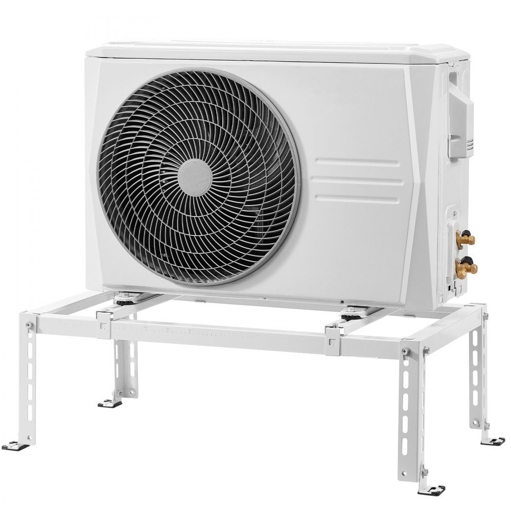 Support de sol pour climatiseur, mini support divisé anti-vibration pour pompes à chaleur de climatiseur sans conduit 9000-24000 BTU, support de base AC pour montage au sol avec max. Capacité de charge de 250 kg