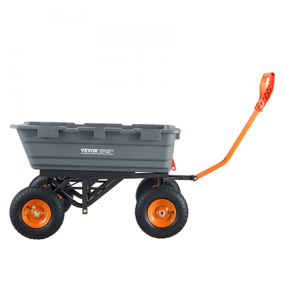 Transportwagen, Gartenwagen mit einfach zu montierendem Stahlrahmen, Gartenwagen mit umwandelbarem 2-in-1-Griff, Mehrzweck-Schubkarre mit 680 Tragfähigkeitssatz, ca. 33 cm Reifen Transportwagen, Gartenwagen mit einfach zu montierendem Stahlrahmen, Gartenwagen mit umwandelbarem 2-in-1-Griff, Mehrzweck-Schubkarre mit 680 Tragfähigkeitssatz, ca. 33 cm Reifen