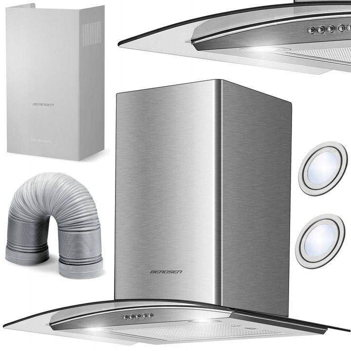 KITCHEN HOOD 60 cm FIREPLACE LED extractor hood