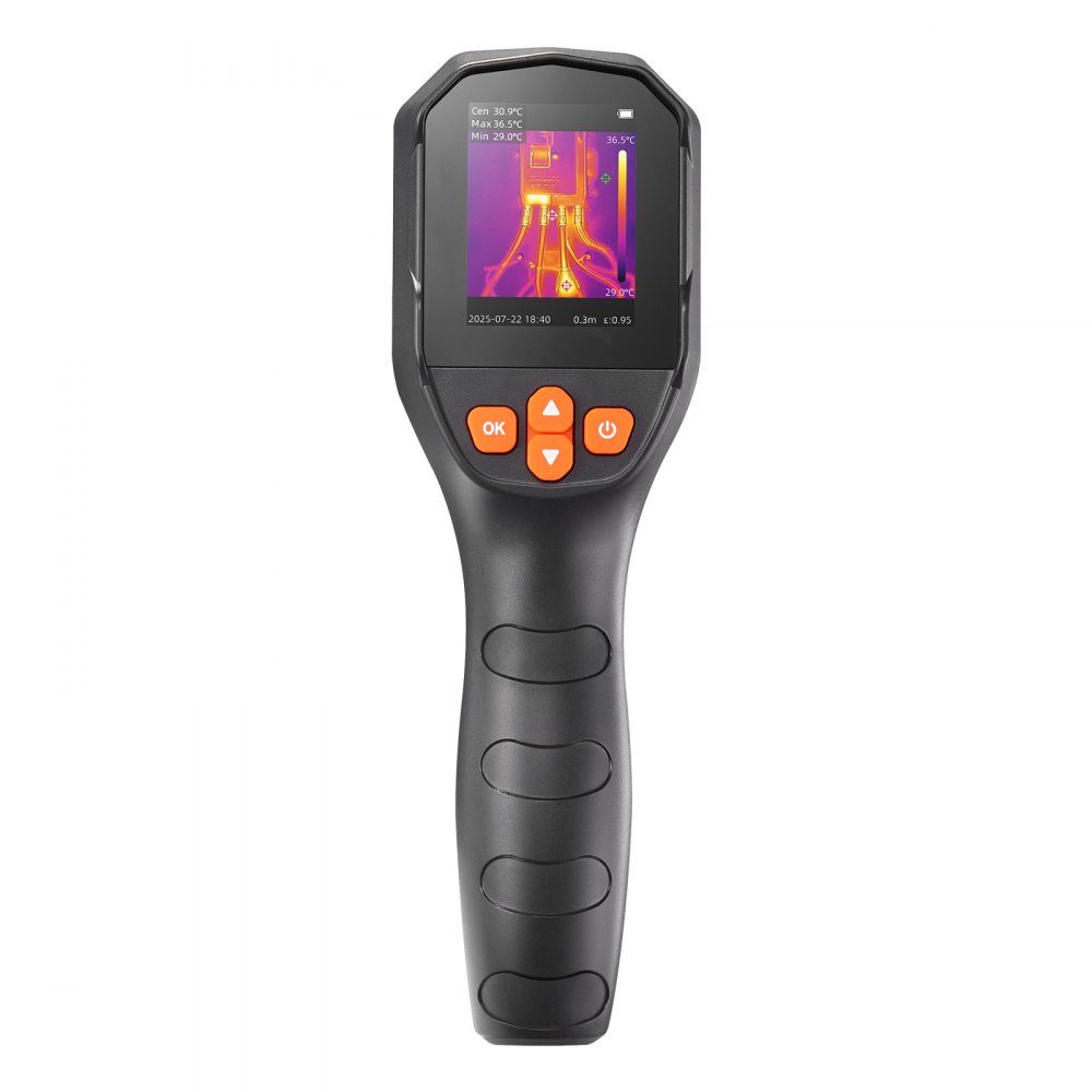 Thermal Imaging Camera, TISR Super Resolution 240x180, Portable Thermal Imaging Camera with 2MP Visual Camera, 96x96 IR Resolution, 25Hz Refresh Rate, -20-550°C, 4 Image Modes and 6 Color Palettes