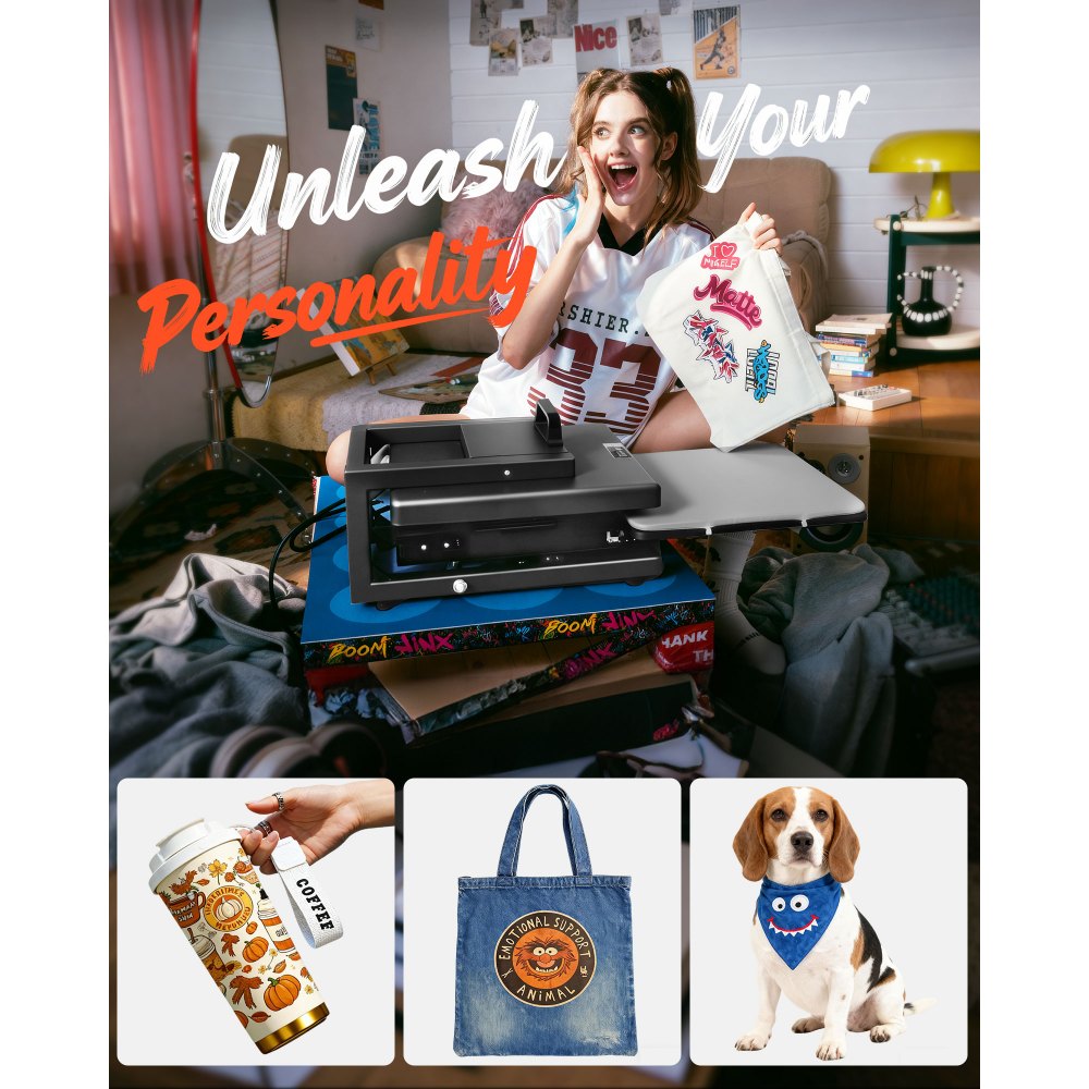 Transferpers 38 x 38 cm 5 in 1 multifunctioneel, snelle en gelijkmatige verwarming, hete persmachine sublimatiepers hittepers voor T-shirts/kopjes/mokken/petten/borden, zwart Transferpers 38 x 38 cm 5 in 1 multifunctioneel, snelle en gelijkmatige verwarming, hete persmachine sublimatiepers hittepers voor T-shirts/kopjes/mokken/petten/borden, zwart
