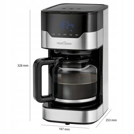 Profi Cook filter coffee machine 1.5 l with touch display coffee machine