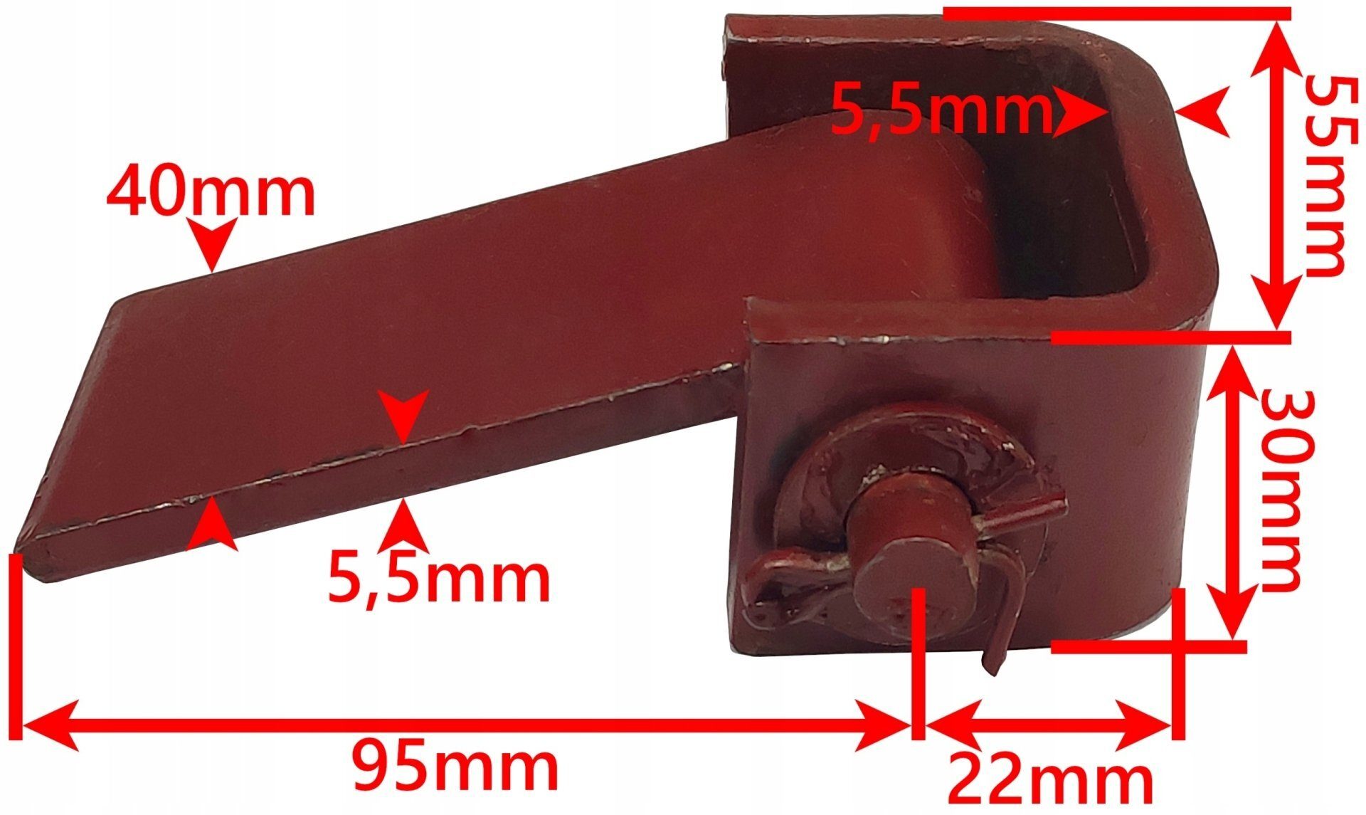 Trailer Attachment CLIP HINGE SIDES FOR TRAILER D-35 D-47
