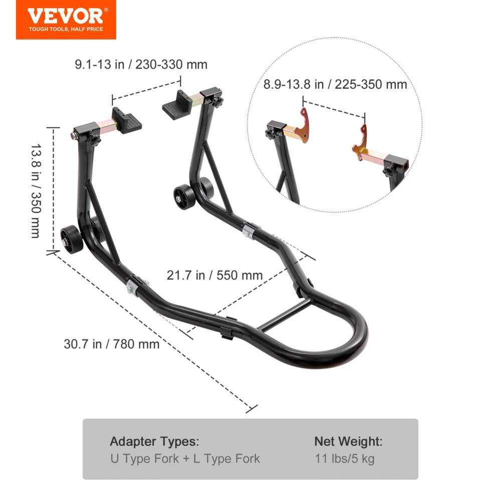 Motorradständer-Set Montageständer 0,39 t Tragkraft, U-Typ + L-Typ, 225-350 mm / 230-330 mm Heckmontageständer Motorradhebebühne Montagelift Montageheber, mit vier Rollen Montageständer Motorradständer-Set Montageständer 0,39 t Tragkraft, U-Typ + L-Typ, 225-350 mm / 230-330 mm Heckmontageständer Motorradhebebühne Montagelift Montageheber, mit vier Rollen Montageständer